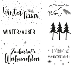 Hot Rayher Clear Stamps "Weihnachtsgrüße"