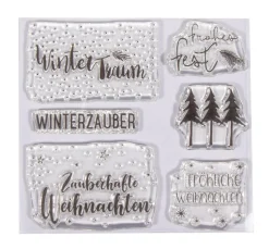 Hot Rayher Clear Stamps "Weihnachtsgrüße"