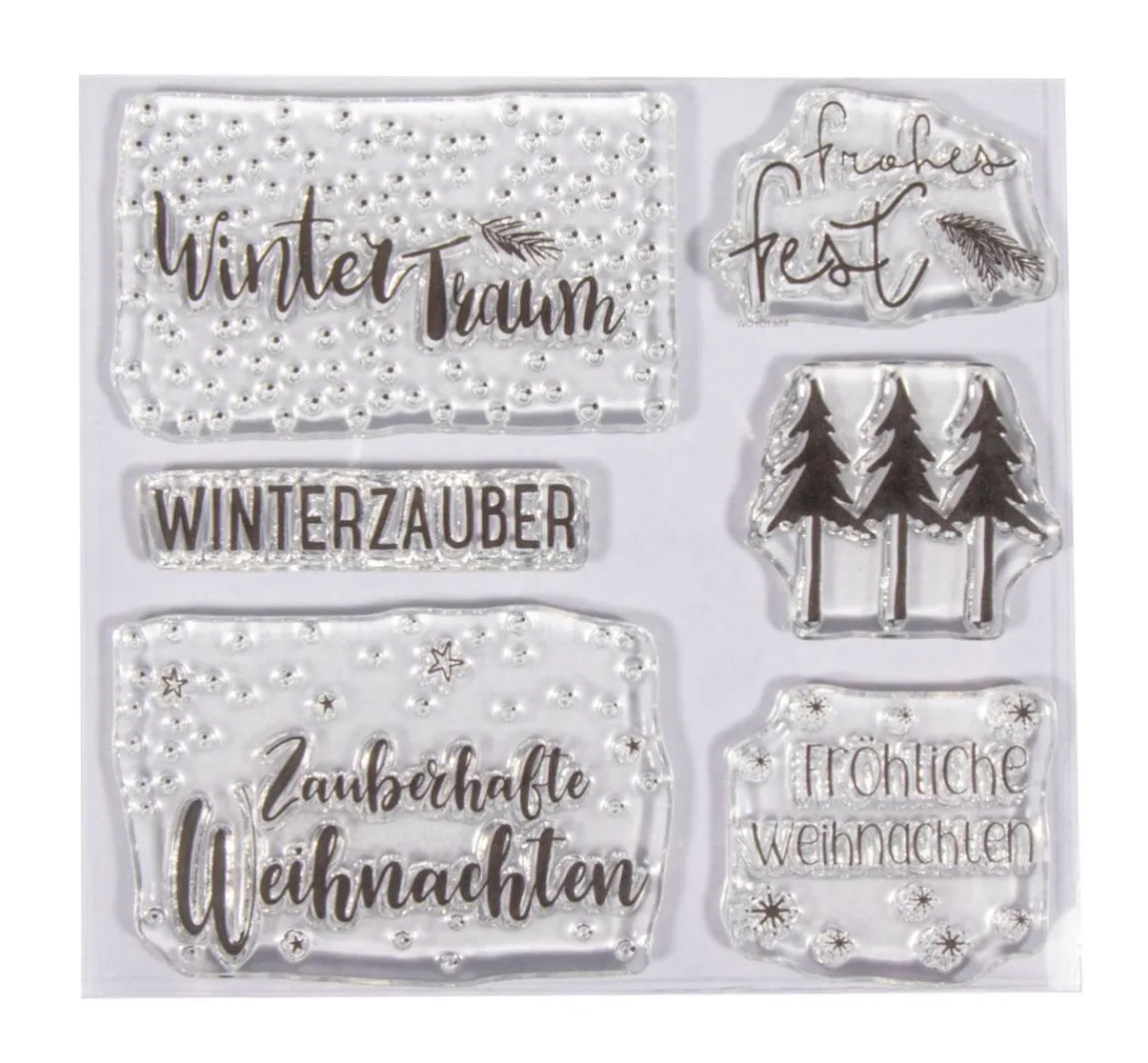 Hot Rayher Clear Stamps "Weihnachtsgrüße"