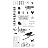 Discount Rayher Clear Stamps "Welcome Home"