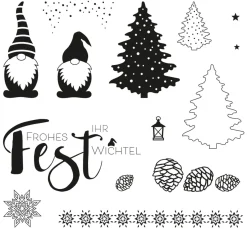 Outlet Rayher Clear Stamps "Wichtelweihnacht"