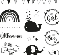 New Rayher Clear Stamps "Willkommen Baby"