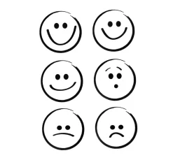 Discount efco Clear Stempel-Set "Emoticons"