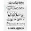 Sale efco Clear Stempel-Set "Guten Appetit"