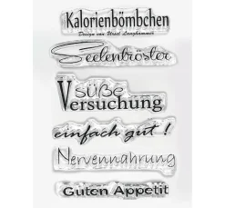 Sale efco Clear Stempel-Set "Guten Appetit"