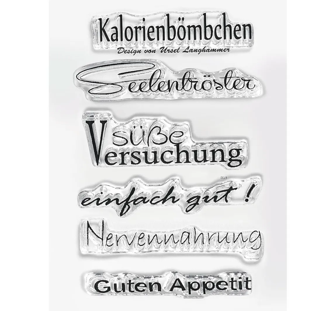 Sale efco Clear Stempel-Set "Guten Appetit"