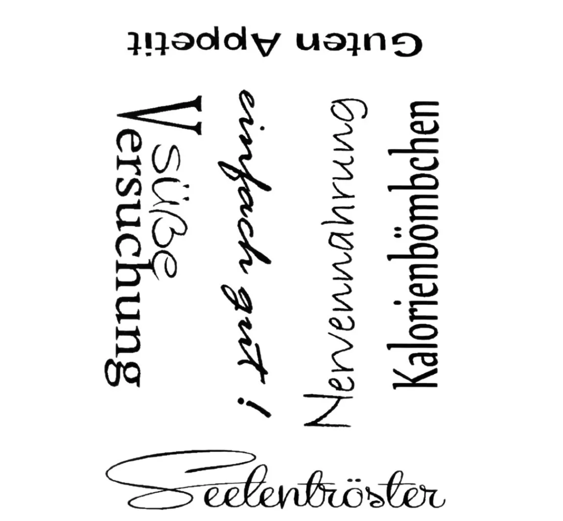 Sale efco Clear Stempel-Set "Guten Appetit"