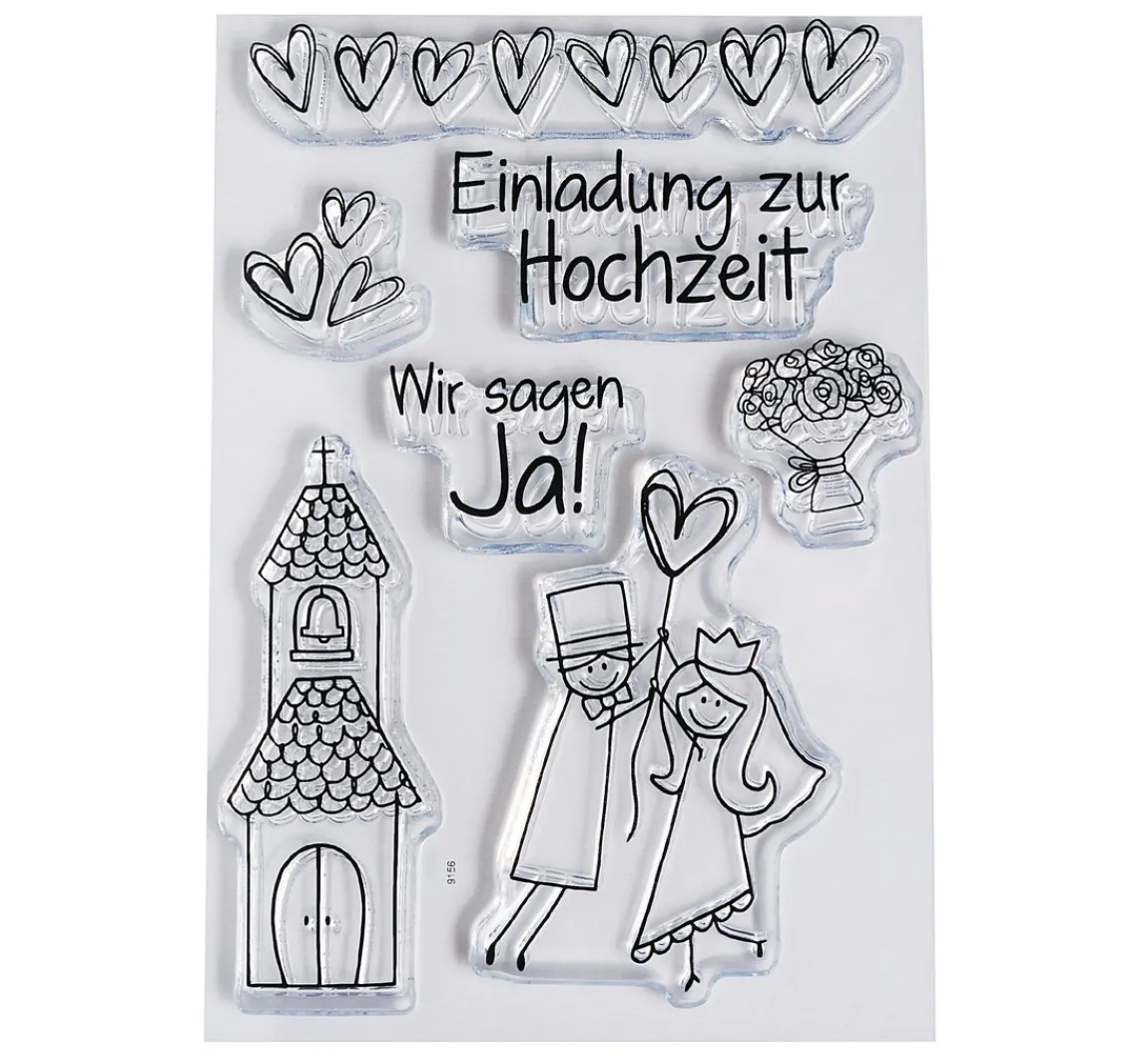 efco Clear Stempel-Set "Hochzeit"