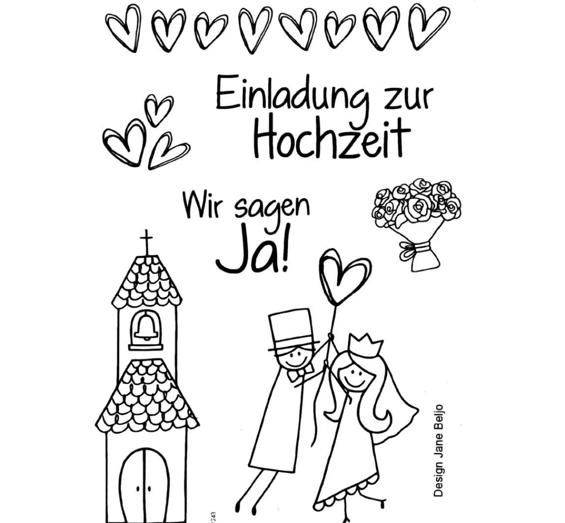 efco Clear Stempel-Set "Hochzeit"