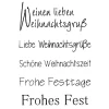 Outlet efco Clear Stempel-Set "Weihnachtsgruß"