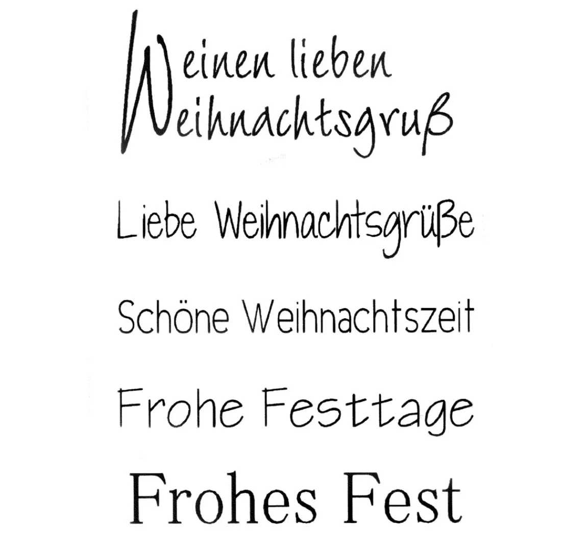 Outlet efco Clear Stempel-Set "Weihnachtsgruß"