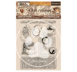 Clearance Stamperia Clear-Stamps "Coffee and Chocolate"