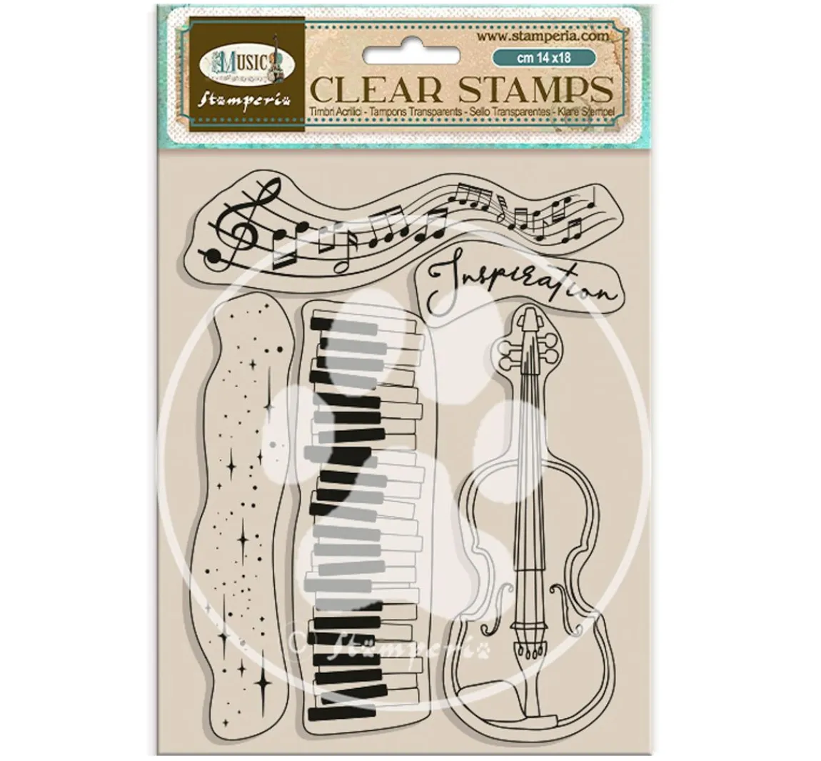 Hot Stamperia Clear-Stamps "Music"