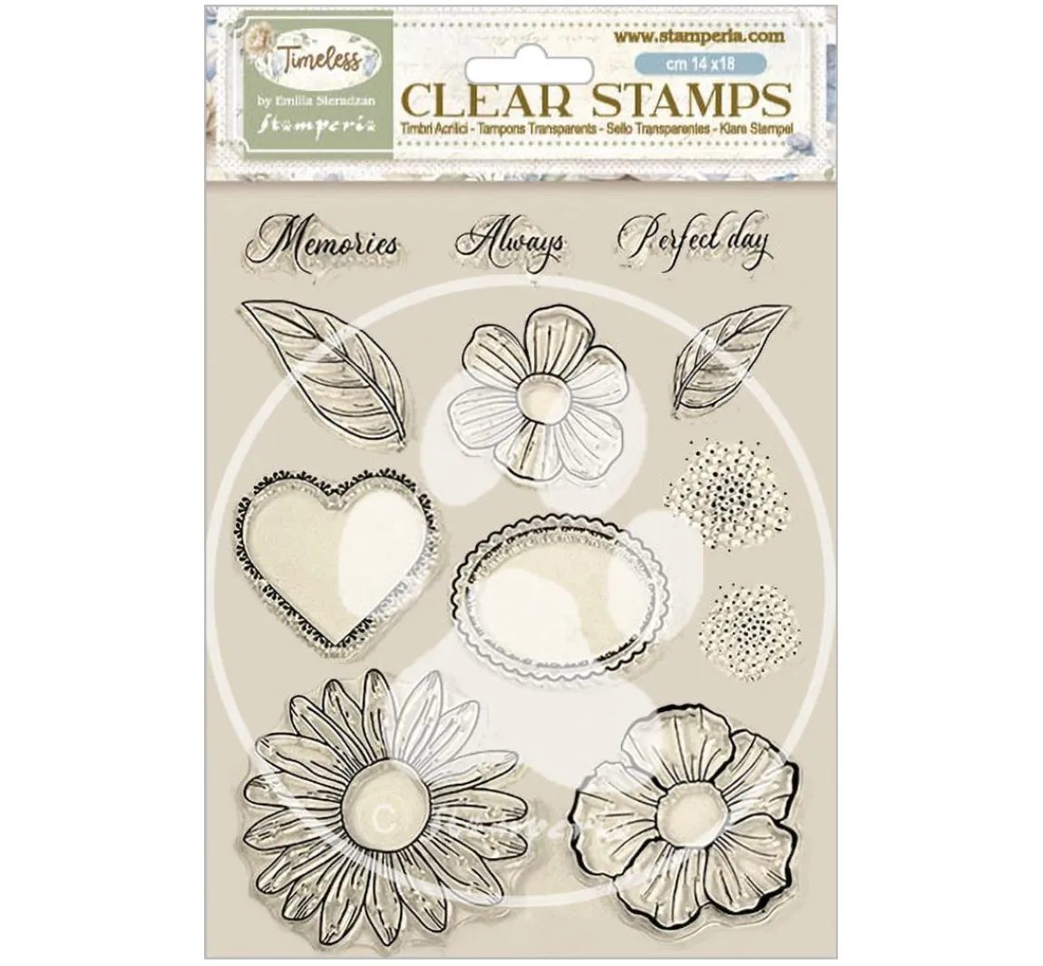 Stamperia Clear-Stamps "Timeless - Flowers"