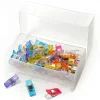 Clearance Clover Stoffklammern "Wonder Clips", 50 Stück, farbig sortiert, in Kunststoffbox