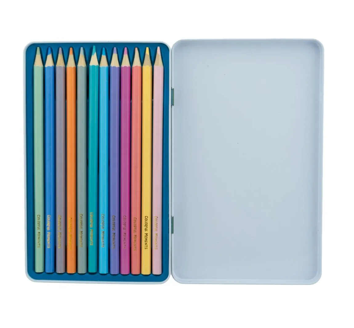 Sale Topp Colorful Moments Designdose mit Buntstiften - Pastellträume