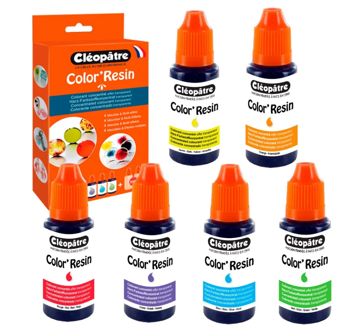 Cléopâtre COLOR'RESIN Komplett-Set, 6 Farben