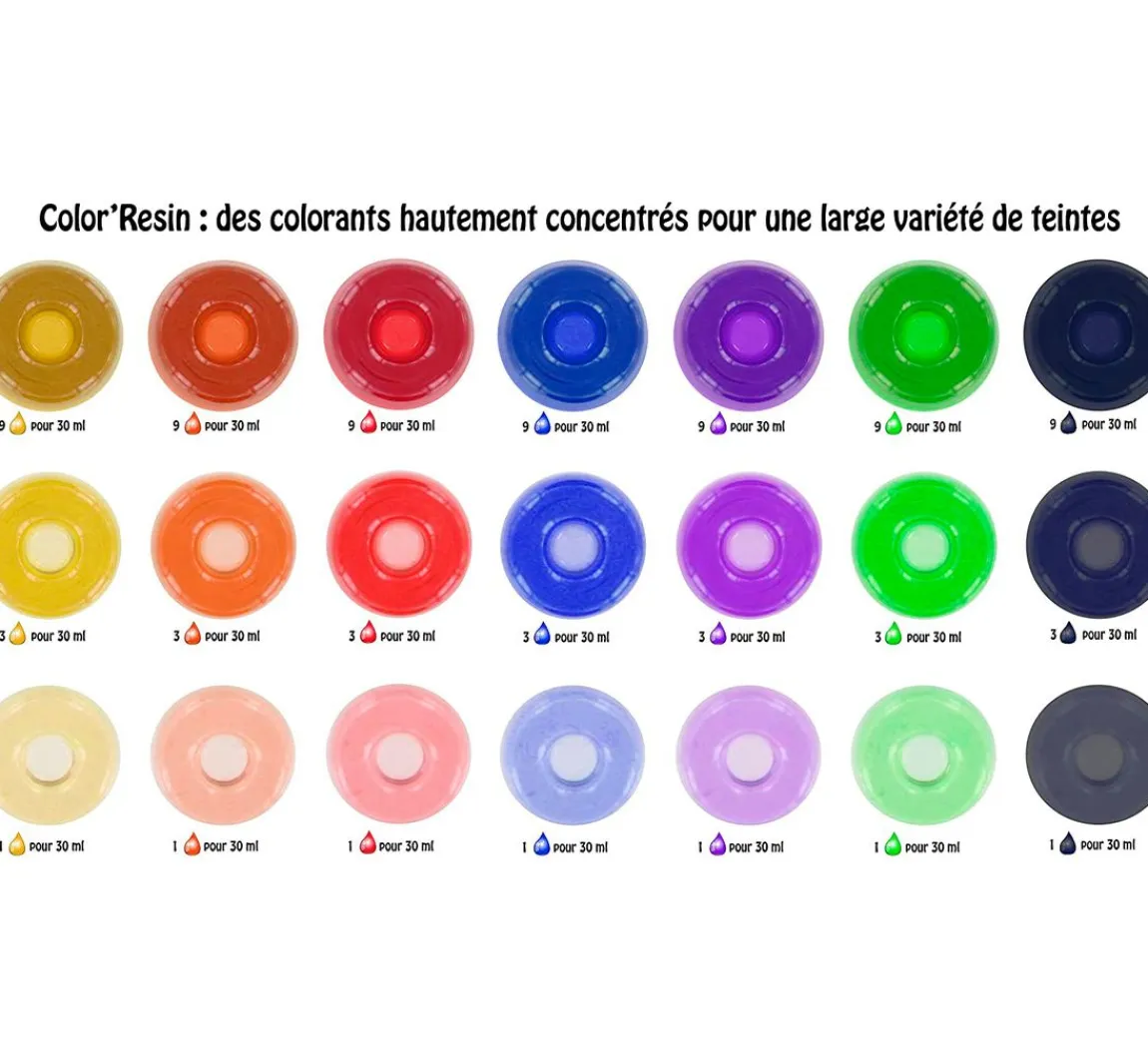 Cléopâtre COLOR'RESIN Komplett-Set, 6 Farben