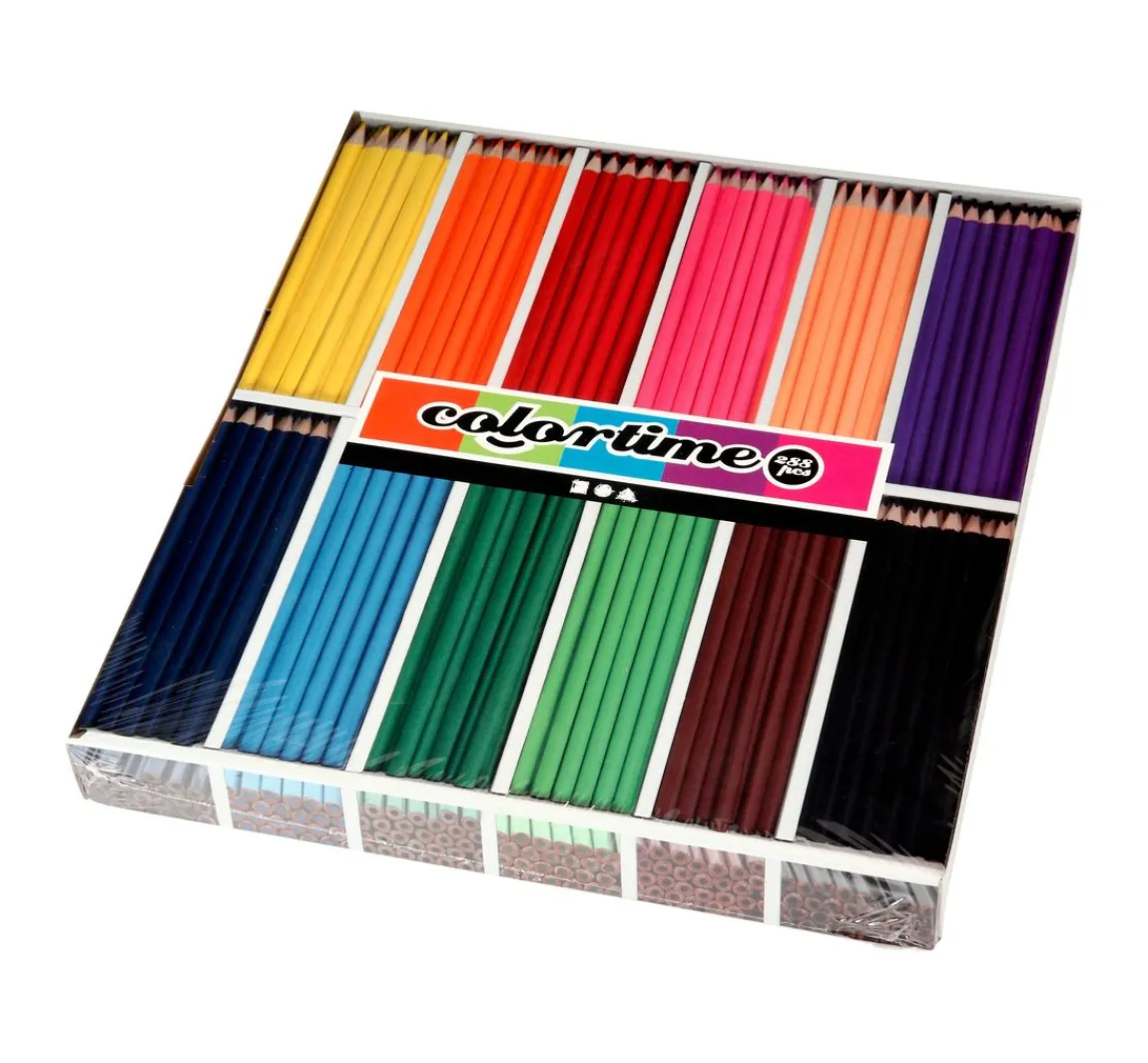 Discount creativ company Colortime Buntstifte "Klassik", Mine 3 mm