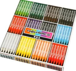 New creativ company Colortime Wachsmalkreide, 12 Farben à 24 St.