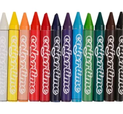 New creativ company Colortime Wachsmalkreide, 12 Farben à 24 St.