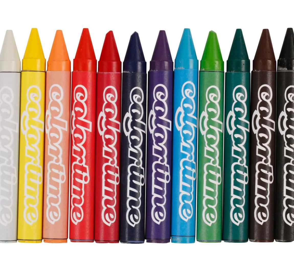 New creativ company Colortime Wachsmalkreide, 12 Farben à 24 St.