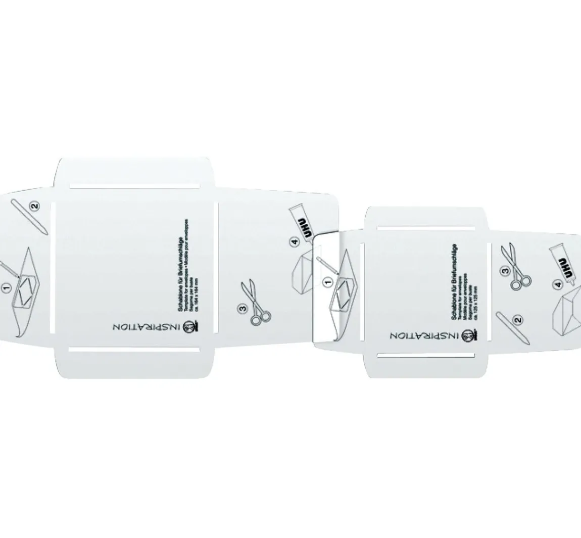 Discount URSUS Couvert Schablonen-Set "quadratisch", 2-tlg.