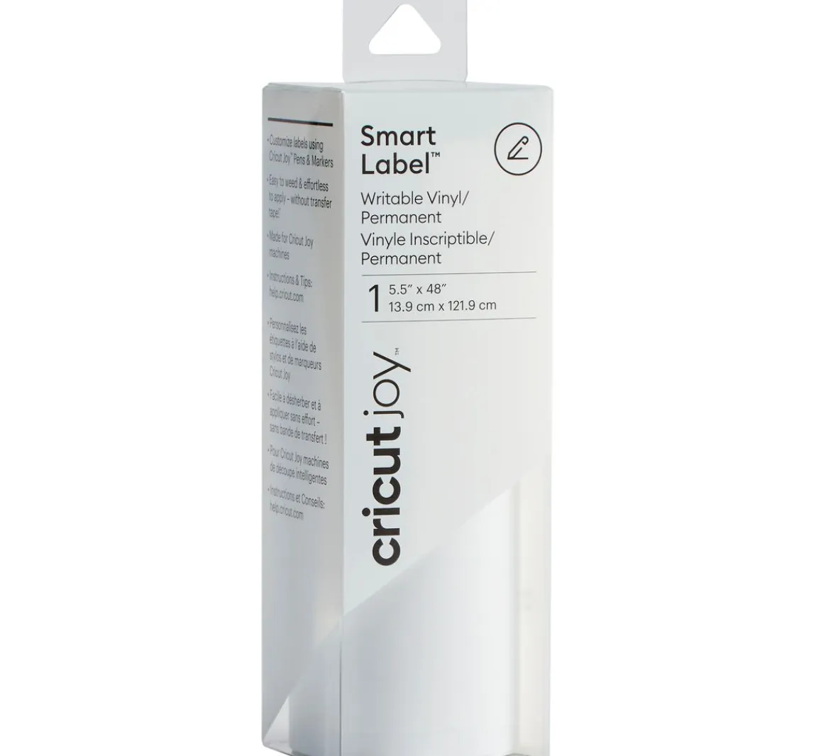 Discount Cricut Joy Selbstklebende Vinylfolie "Smart Labels - White", 13,9 x 121,9 cm