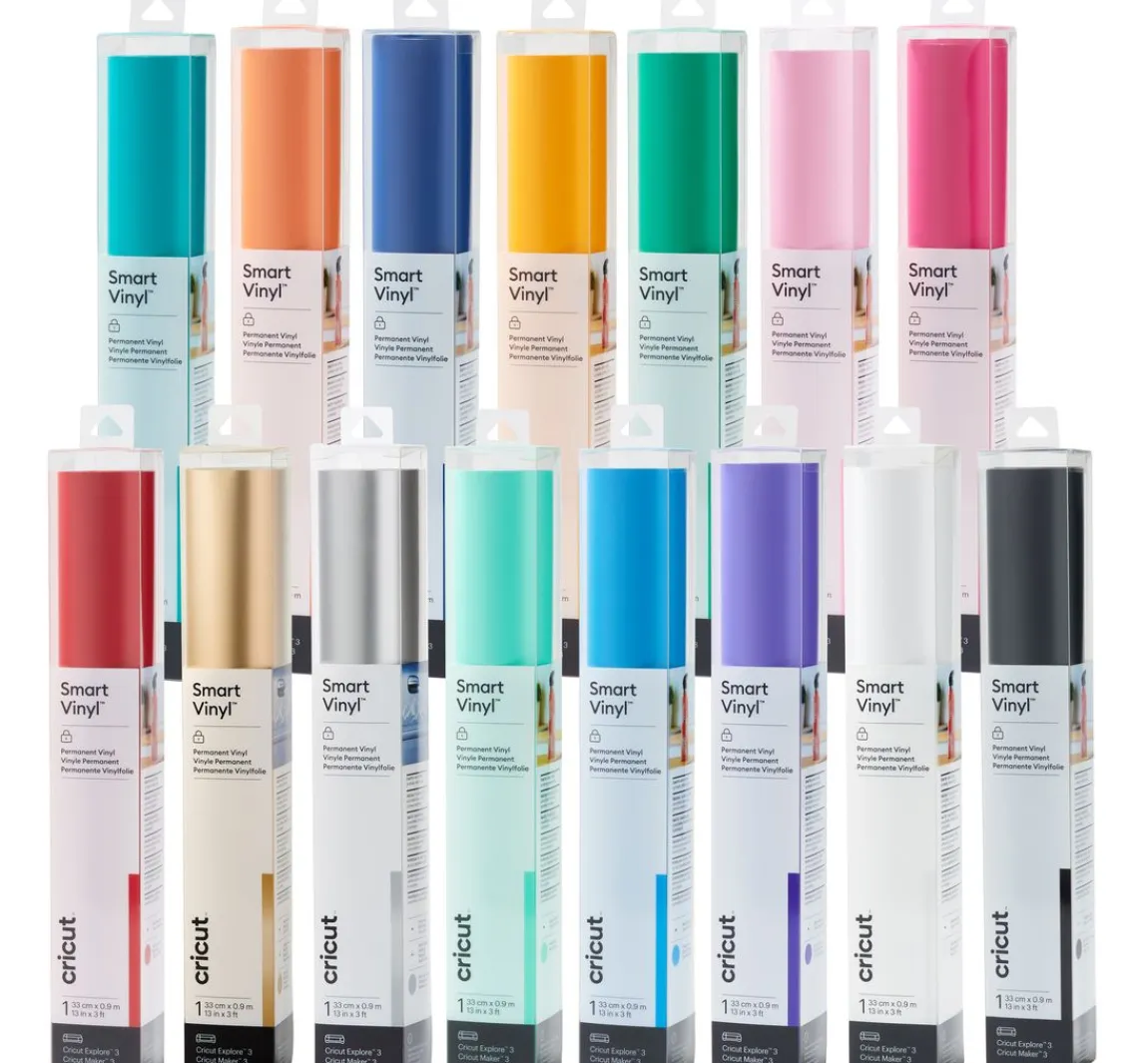Hot Cricut Selbstklebende Vinylfolie "Smart Vinyl - Permanent", 33 x 90 cm
