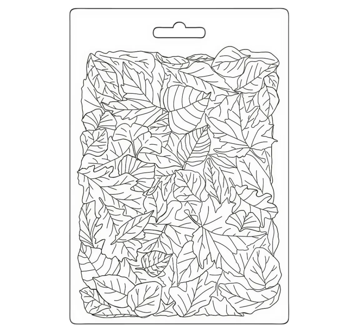 Best Stamperia 3D Texturmatte "Woodland - Leaves pattern"