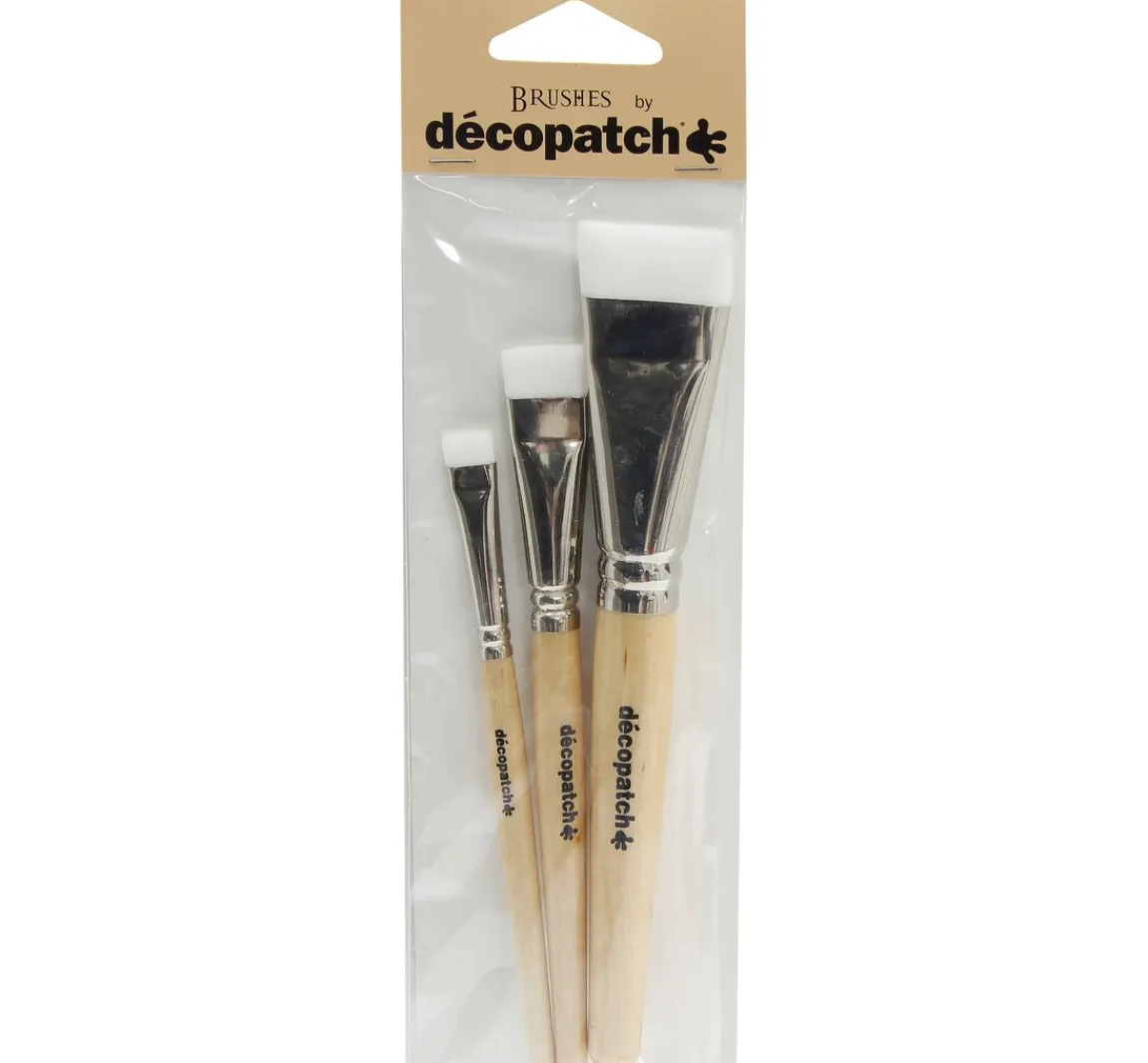décopatch Nylonpinsel, 3er Set
