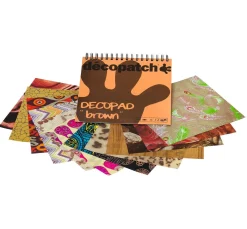 décopatch Papierblock "Decopad Brown"