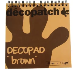décopatch Papierblock "Decopad Brown"