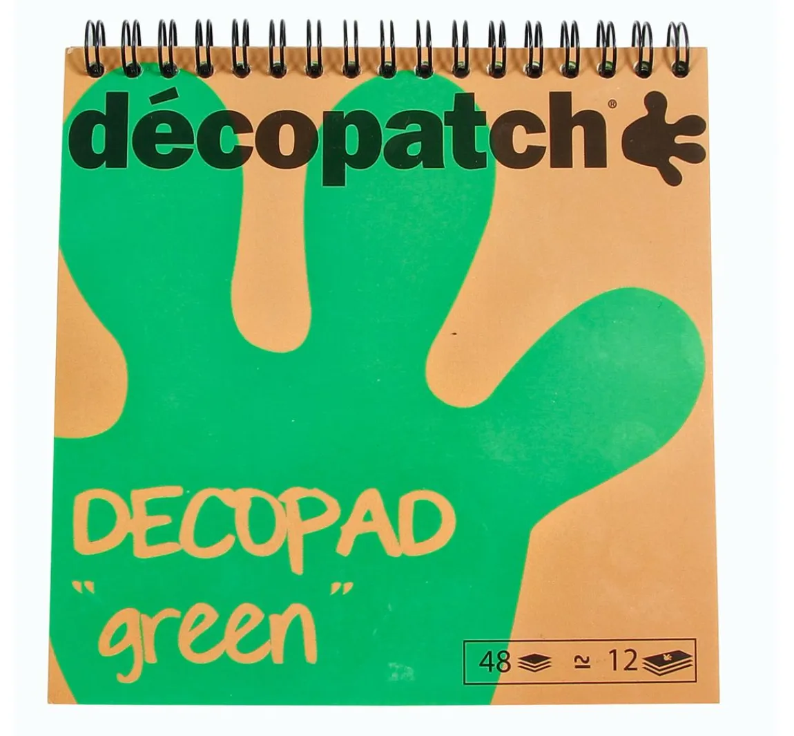 Outlet décopatch Papierblock "Decopad Green"