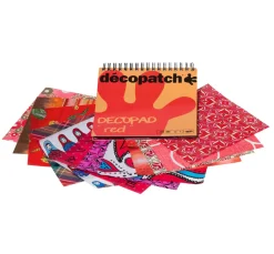 Best décopatch Papierblock "Decopad Red"