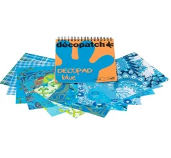 New décopatch Papierblock "Decopad Blue"
