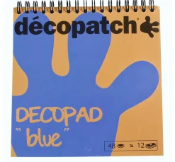 New décopatch Papierblock "Decopad Blue"