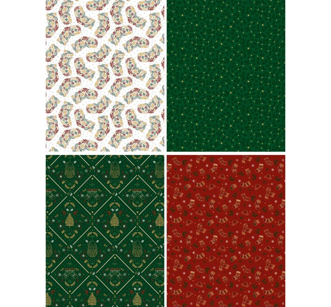 Outlet décopatch Pocket Hot-Foil Collection Mix and Patch "Vintage Weihnachten"