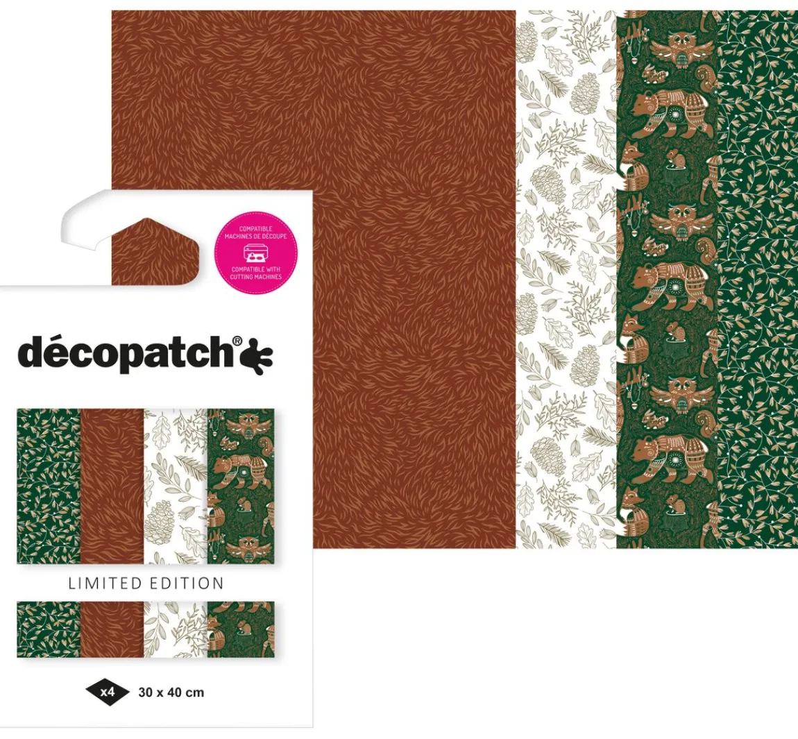 décopatch Pocket Hot-Foil Collection "Forest"