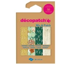 Discount décopatch Pocket Hot-Foil Collection Mix and Patch "Naturell"