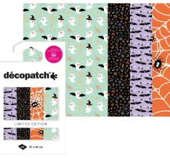 Best décopatch Pocket Hot-Foil Collection "Halloween Spinnen und Fledermäuse"