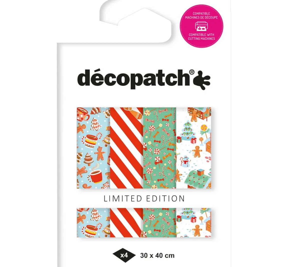 décopatch Pocket Hot-Foil Collection Mix and Patch "Weihnachtsbäckerei"