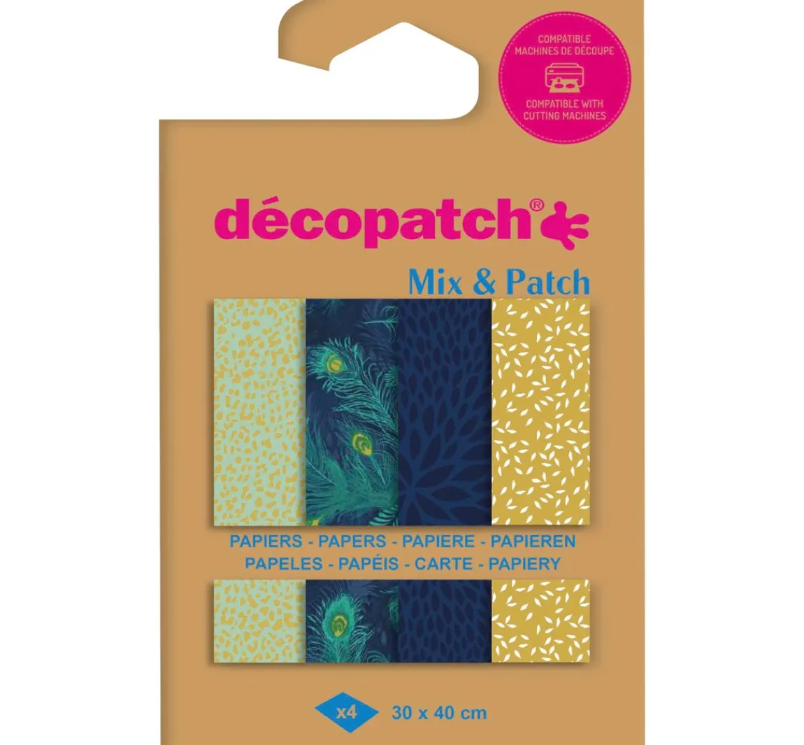 Online décopatch Pocket Hot-Foil Collection Mix and Patch "Goldener Pfau"