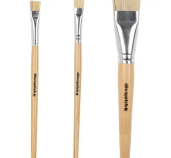 New décopatch Seiden-Borstenpinsel, 3-er Set