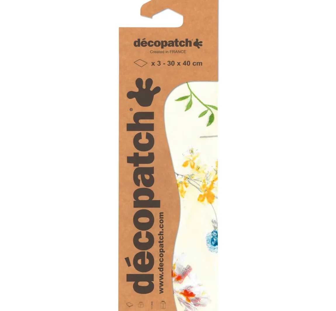 Sale décopatch -Papier "Blumenwiese"