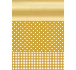 Best décopatch -Papier "Dotty-Gold"