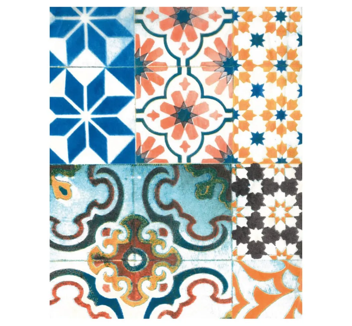 Hot décopatch -Papier "Kachel-Mosaik Bunt"