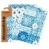 Clearance décopatch -Papier "Kachel-Mosaik Blau"