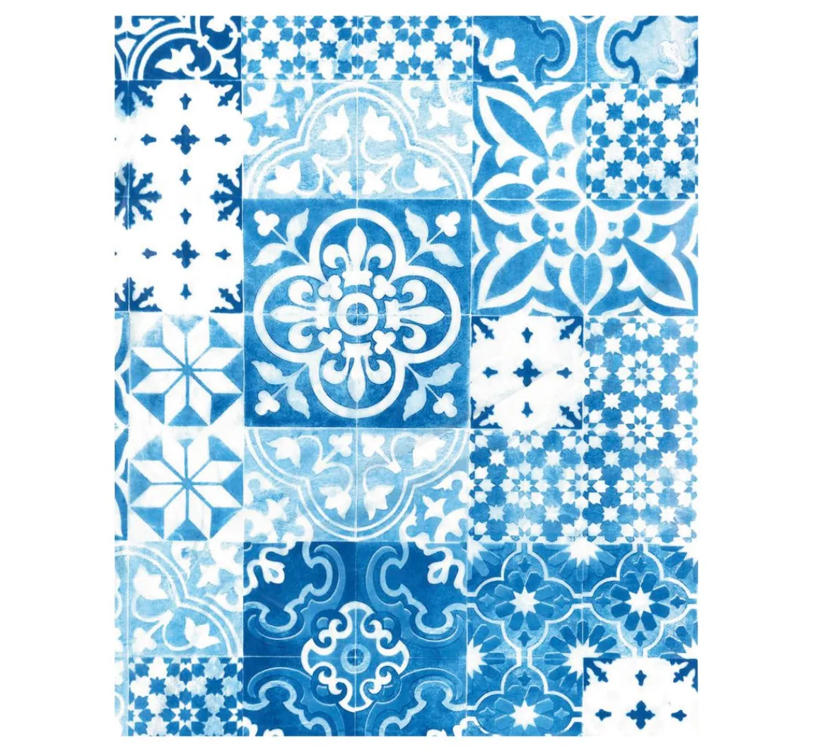 Clearance décopatch -Papier "Kachel-Mosaik Blau"