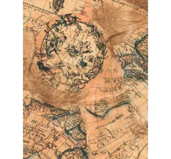 Sale décopatch -Papier "Landkarte"